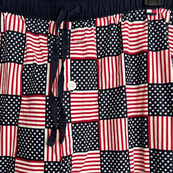 Tommy Hilfiger Red and Blue Checkered Lounge Pants - Picture 2 of 4